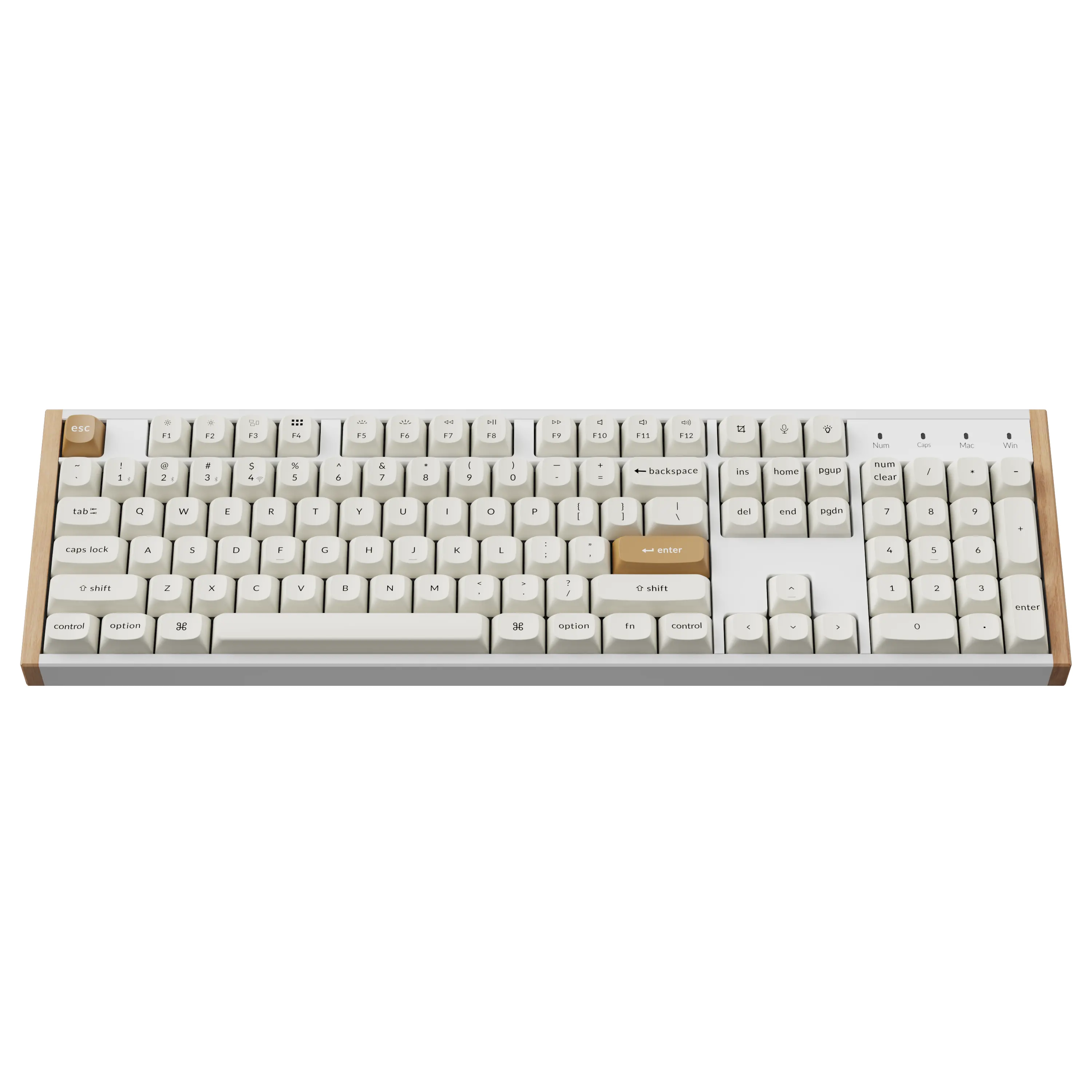 Геймърска безжична Механична клавиатура Keychron K10 HE Magnetic Switch - White Special Edition - image 1