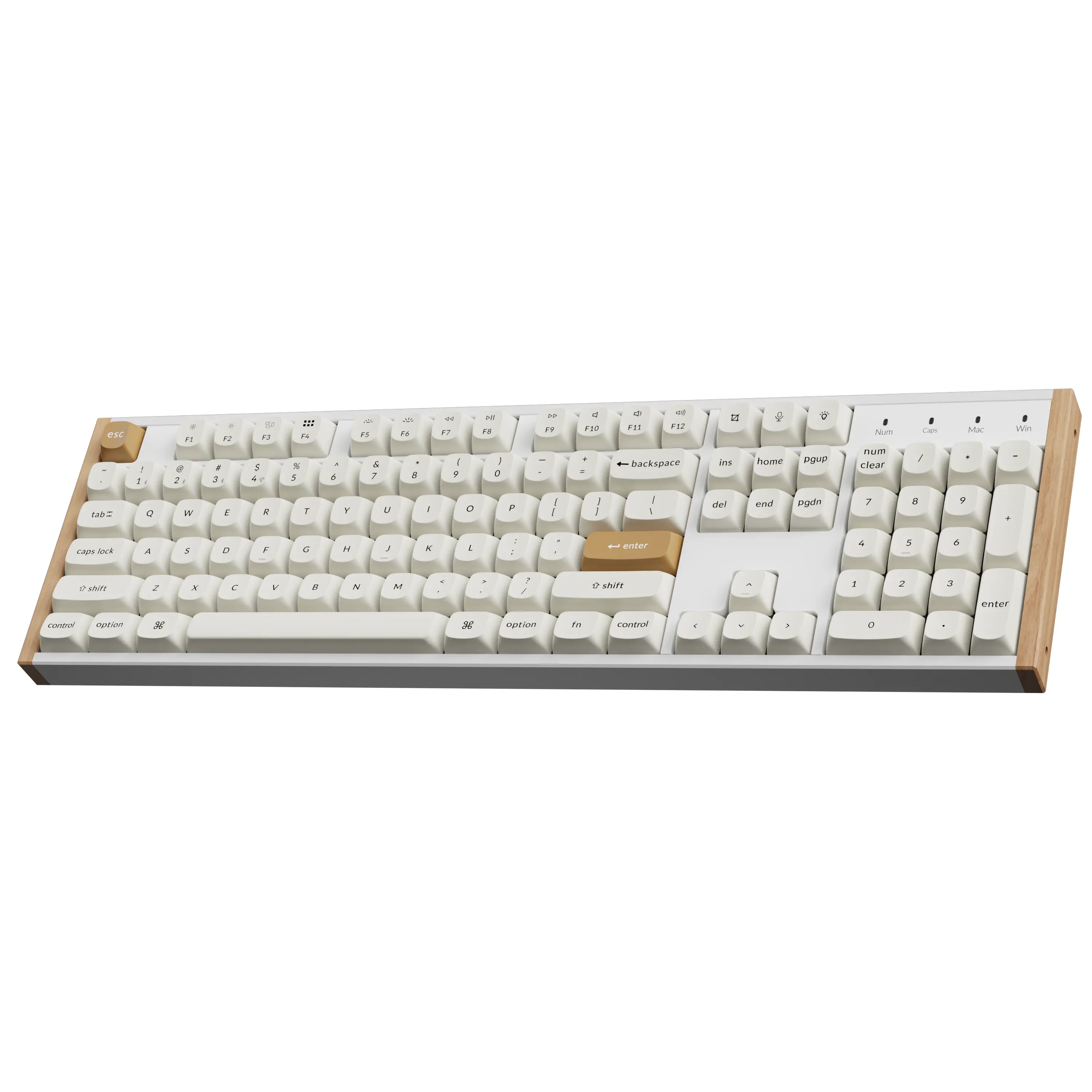 Геймърска безжична Механична клавиатура Keychron K10 HE Magnetic Switch - White Special Edition - image 2