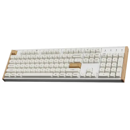 Геймърска безжична Механична клавиатура Keychron K10 HE Magnetic Switch - White Special Edition - image 2