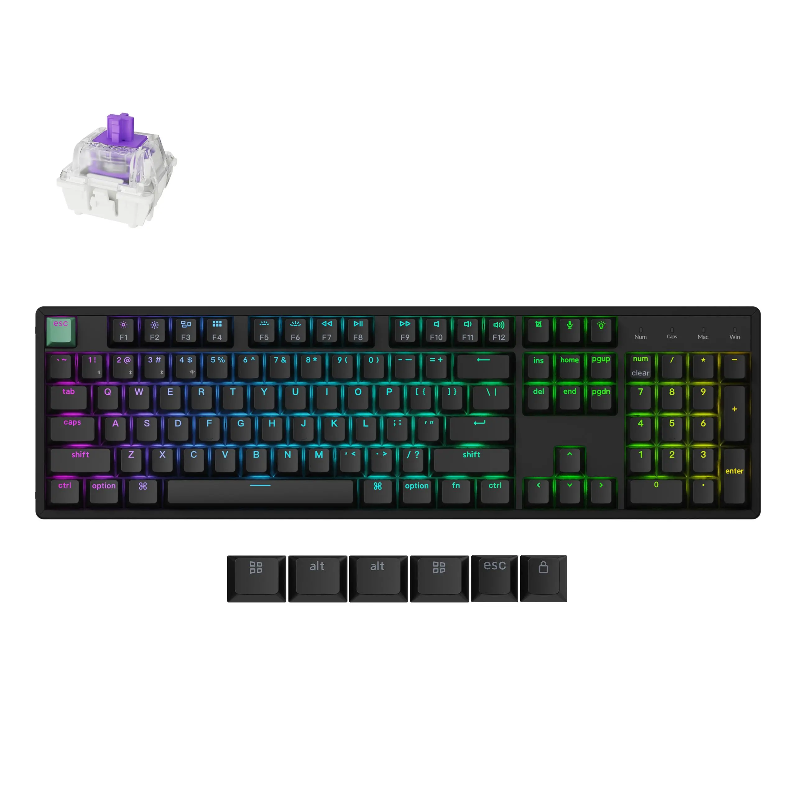 Tastatură mecanică wireless de gaming Keychron K10 HE Magnetic Switch - Standard Edition