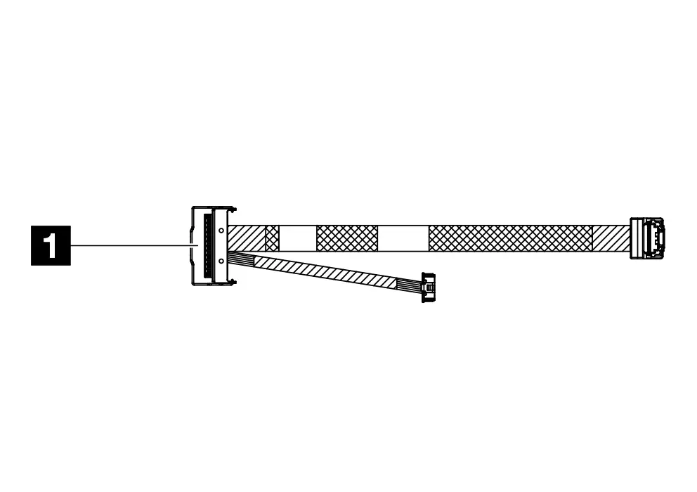 Кабел, Lenovo ThinkSystem SR630 V3 M.2 RAID B540i-2i SATA/NVMe Cable Kit