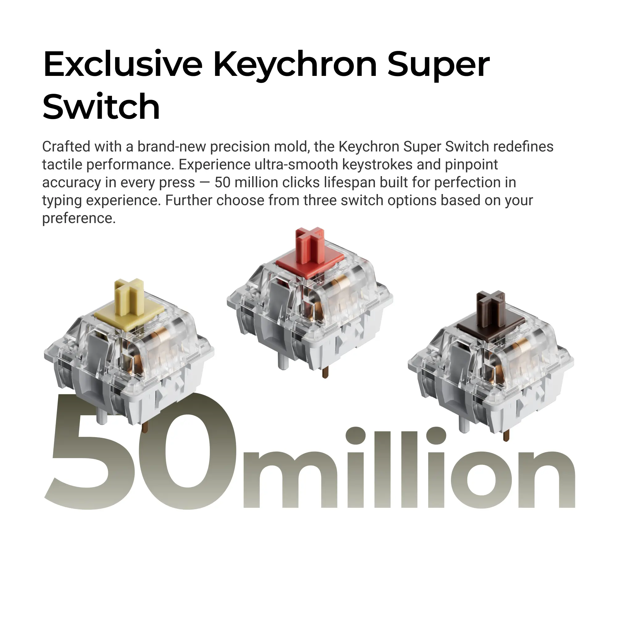 Геймърска Механична клавиатура Keychron C1 Pro 8K QMK - Super Red Switch - image 4
