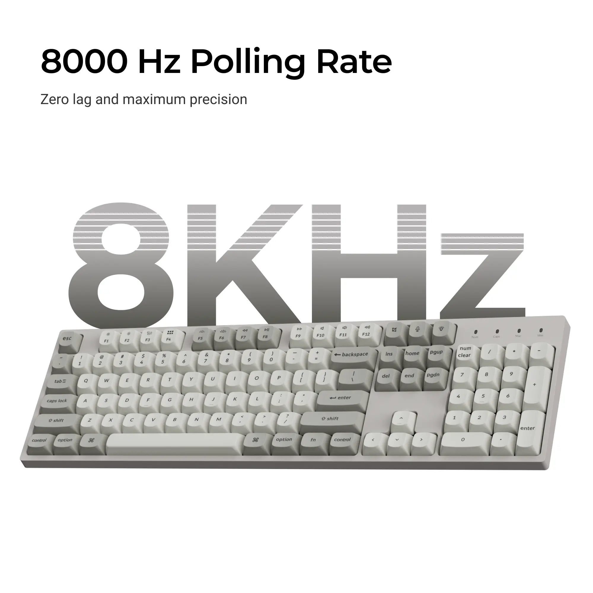 Геймърска Механична клавиатура Keychron C2 Pro 8K QMK - Super Brown Switch, Full Size - image 1