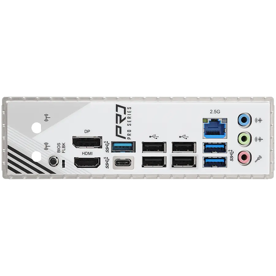 ASROCK MB Desktop A620AM Pro RS, AM5, 4x DDR5, 1x PCIe 4.0 x16, 1x PCIe 3.0 x16, 2x Hyper M.2(PCIe Gen4x4), 1x Ultra m.2, 2x SATA3 6.0 Gb/s, 1x HDMI, 1x DP, 1x Gbit LAN, 5x USB 3.0, 2x USB-C, 6x USB 2.0, Micro ATX - image 2