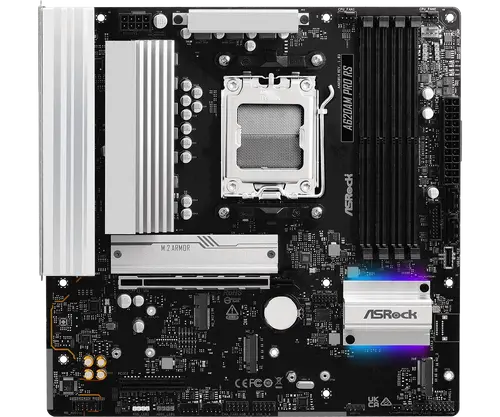 ASROCK Placă de bază Desktop A620AM Pro RS, AM5, 4x DDR5, 1x PCIe 4.0 x16, 1x PCIe 3.0 x16, 2x Hyper M.2(PCIe Gen4x4), 1x Ultra m.2, 2x SATA3 6.0 ASROCK Placă de bază Desktop A620AM Pro RS, AM5, 4x DDR5, 1x PCIe 4.0 x16, 1x PCIe 3.0 x16, 2x Hyper M.2(PCIe Gen4x4), 1x Ultra m.2, 2x SATA3 6.0