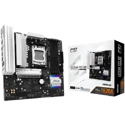 ASROCK MB Desktop A620AM Pro RS, AM5, 4x DDR5, 1x PCIe 4.0 x16, 1x PCIe 3.0 x16, 2x Hyper M.2(PCIe Gen4x4), 1x Ultra m.2, 2x SATA3 6.0 Gb/s, 1x HDMI, 1x DP, 1x Gbit LAN, 5x USB 3.0, 2x USB-C, 6x USB 2.0, Micro ATX