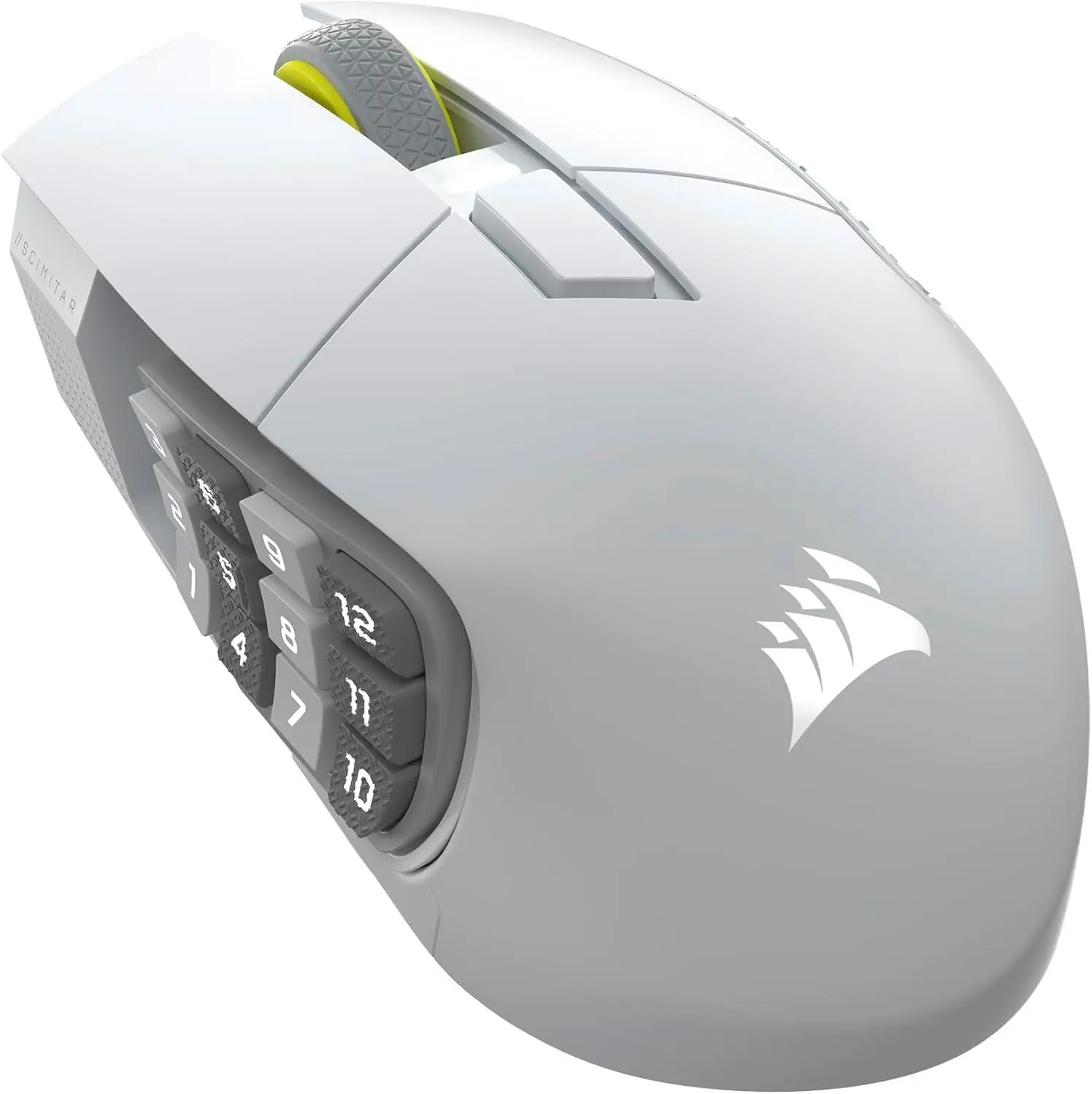 Ποντίκι gaming CORSAIR SCIMITAR ELITE WIRELESS SE, ασύρματο, λευκό, 33000 DPI, οπτικό