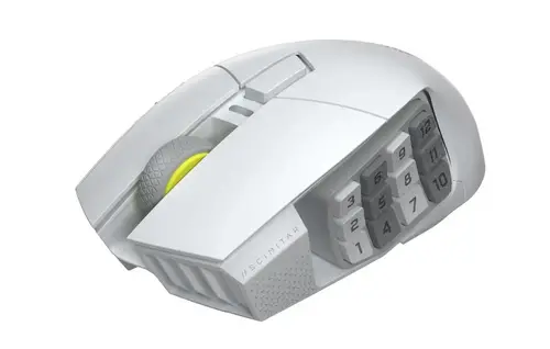 CORSAIR SCIMITAR ELITE WIRELESS SE Gaming Mouse, Wireless, White, 33000 DPI, Optical - image 1