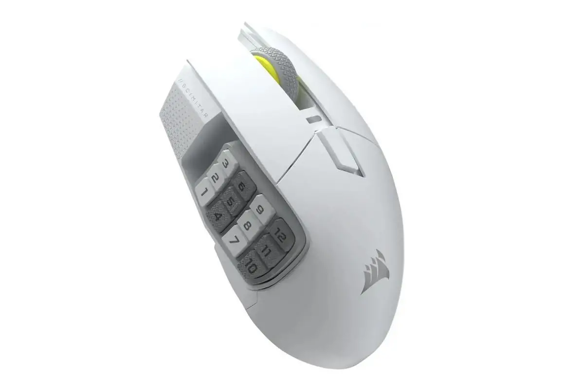 CORSAIR SCIMITAR ELITE WIRELESS SE Gaming Mouse, Wireless, White, 33000 DPI, Optical - image 6