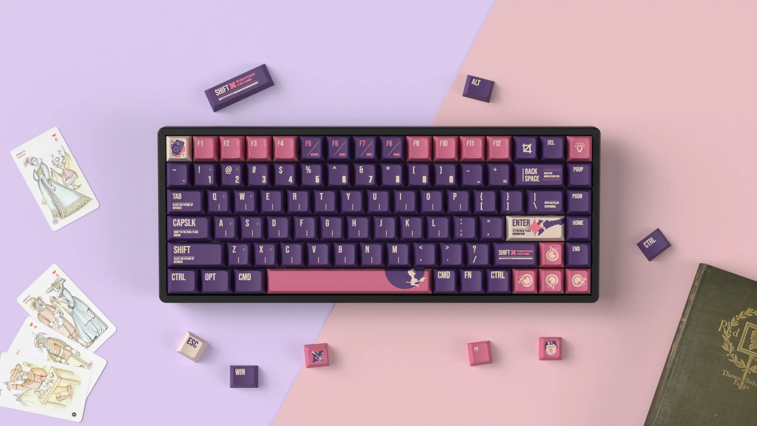 Κουμπάκια για μηχανικό πληκτρολόγιο Keychron Cherry Profile Dye-Sub PBT Full Keycap Set - Lunar White - image 2