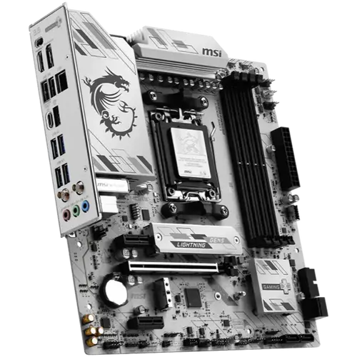 MSI B850M GAMING PLUS WIFI6E, mATX, Socket AM5, 4x DDR5 Dual Channel DDR5 up to 8200(OC)MHz, 1x PCIe x16 slot, 2x M.2 slot, 4x USB 5Gbps, 3x USB 10Gbps, 1x USB 10Gbps Type-C, HDMI, DP, 7.1 HD Audio, 2.5G LAN, WIFI, BT, 3Y - image 2