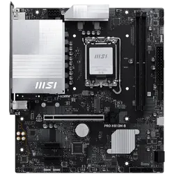 MSI PRO H810M-B, mATX, LGA 1851, 2x DDR5 Dual Channel DDR5 up to 6400(OC)MHz, 1x PCIe x16 slot, 1x M.2 slot, 4x USB 2.0, 2x USB 5Gbps, HDMI, DP, 7.1 HD Audio, 2.5G LAN, 3Y