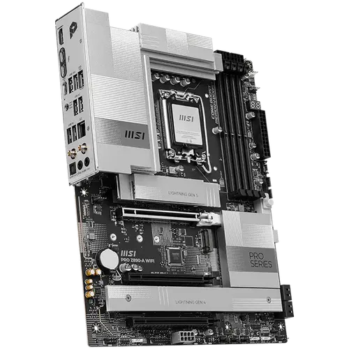 MSI PRO Z890-A WIFI, LGA 1851, Dual Channel DDR5 up to 9200(OC)MHz, 3x PCIe x16 slots, 4x M.2 slot, 4xUSB 5Gbps, 3xUSB 10Gbps A, 1xUSB 10 Gbps C, 2xThunderbolt 40Gbps Type-C, HDMI, 5G LAN, WIFI, 7.1 Audio, 3Y - image 1