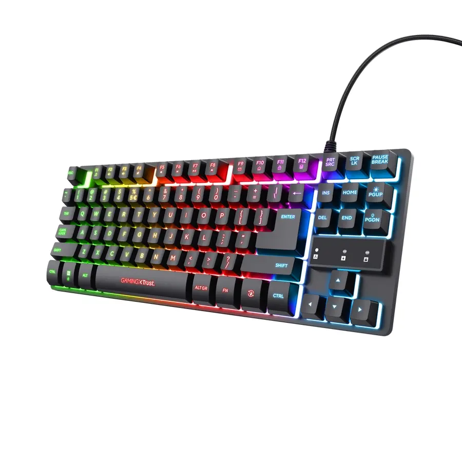 Клавиатура, TRUST GXT833 Thado TKL Keyboard, Black US