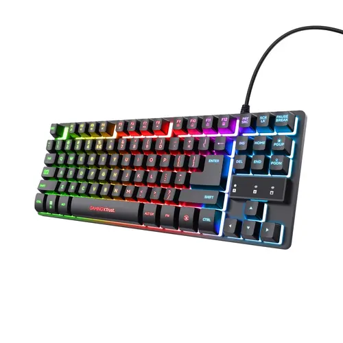 Tastatură, TRUST GXT833 Thado TKL Keyboard, Negru US - 1