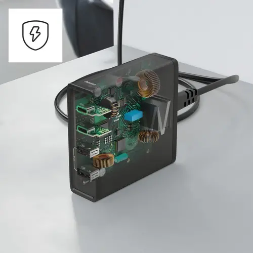 HAMA Зарядна станция 4 порта, 60W, 2 x USB-C, 2 x USB-A, PD, Fast Charge - image 18