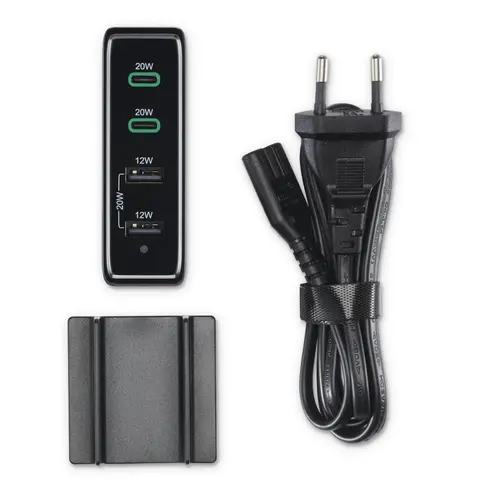 HAMA Зарядна станция 4 порта, 60W, 2 x USB-C, 2 x USB-A, PD, Fast Charge - image 19