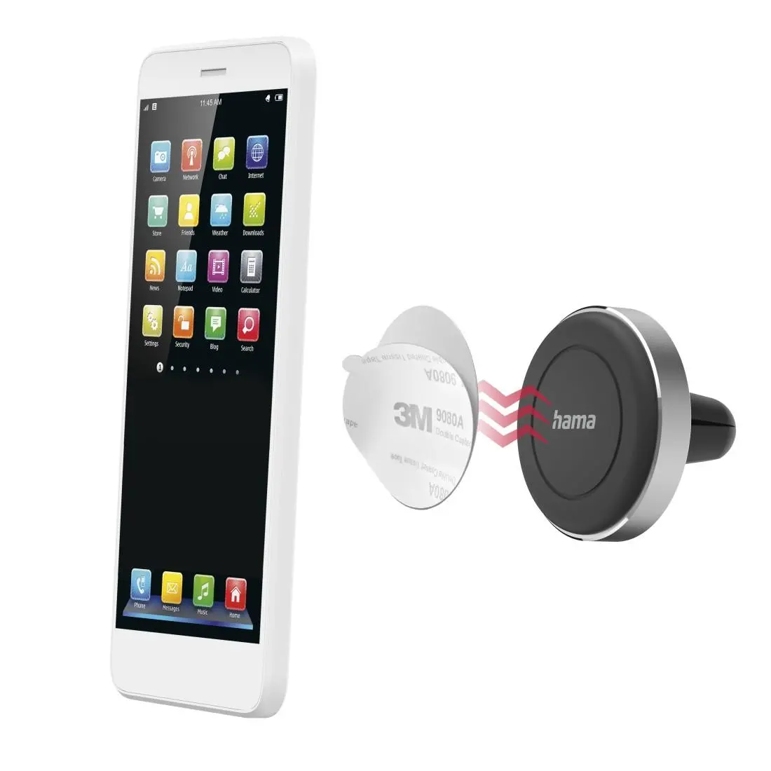 HAMA Suport magnetic de telefon pentru mașină "Magnet" - image 6
