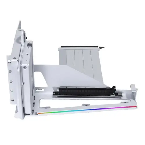 Брекет и кабел Lian Li 4 Slots Vertical GPU Kit v3, PCIe 5.0 за вертикален монтаж на видео карта - Бял - image 1