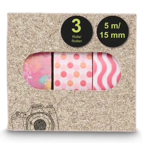 HAMA Хартиено тиксо за снимки, 1.5x500 см, различни мотиви, в комплекти от 3 бр - image 8