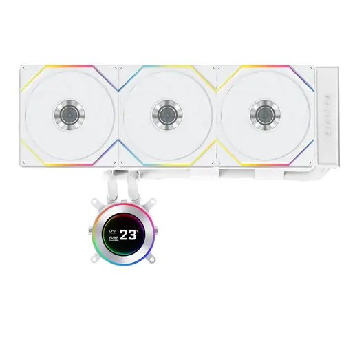 Охладител за процесор Lian Li HydroShift II LCD-C 360TL ARGB - Бял