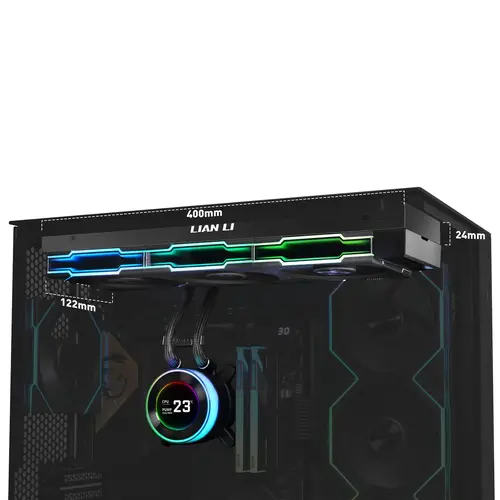 Охладител за процесор Lian Li HydroShift II LCD-C 360TL ARGB - Черен - image 2