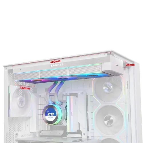 Охладител за процесор Lian Li HydroShift II LCD-C 360CL ARGB - Бял - image 2