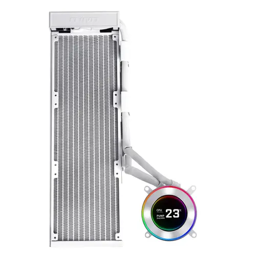 Охладител за процесор Lian Li HydroShift II LCD-C 360 Fanless ARGB - Бял - image 1