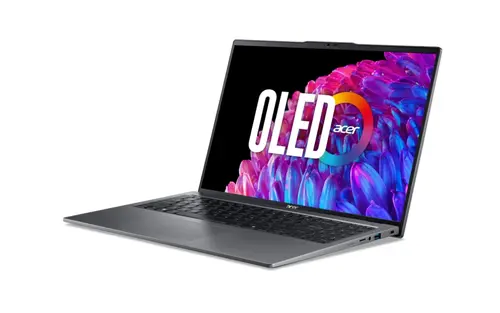 Лаптоп, Acer Swift Go 16, SFG16-72-73WT,Intel Core Ultra 7 155U(up to 4.80GHz, 12MB), 16" 3.2K OLED (3200x2000) 120Hz, 32 GB LPDDR5X on board, 1000GB  NVMe SSD,Intel Graphics,QHD Cam, WiFi 6E, BT 5.3, Micro SD card,Backlit Kbd, Win 11 Home, Steel Gray - image 1