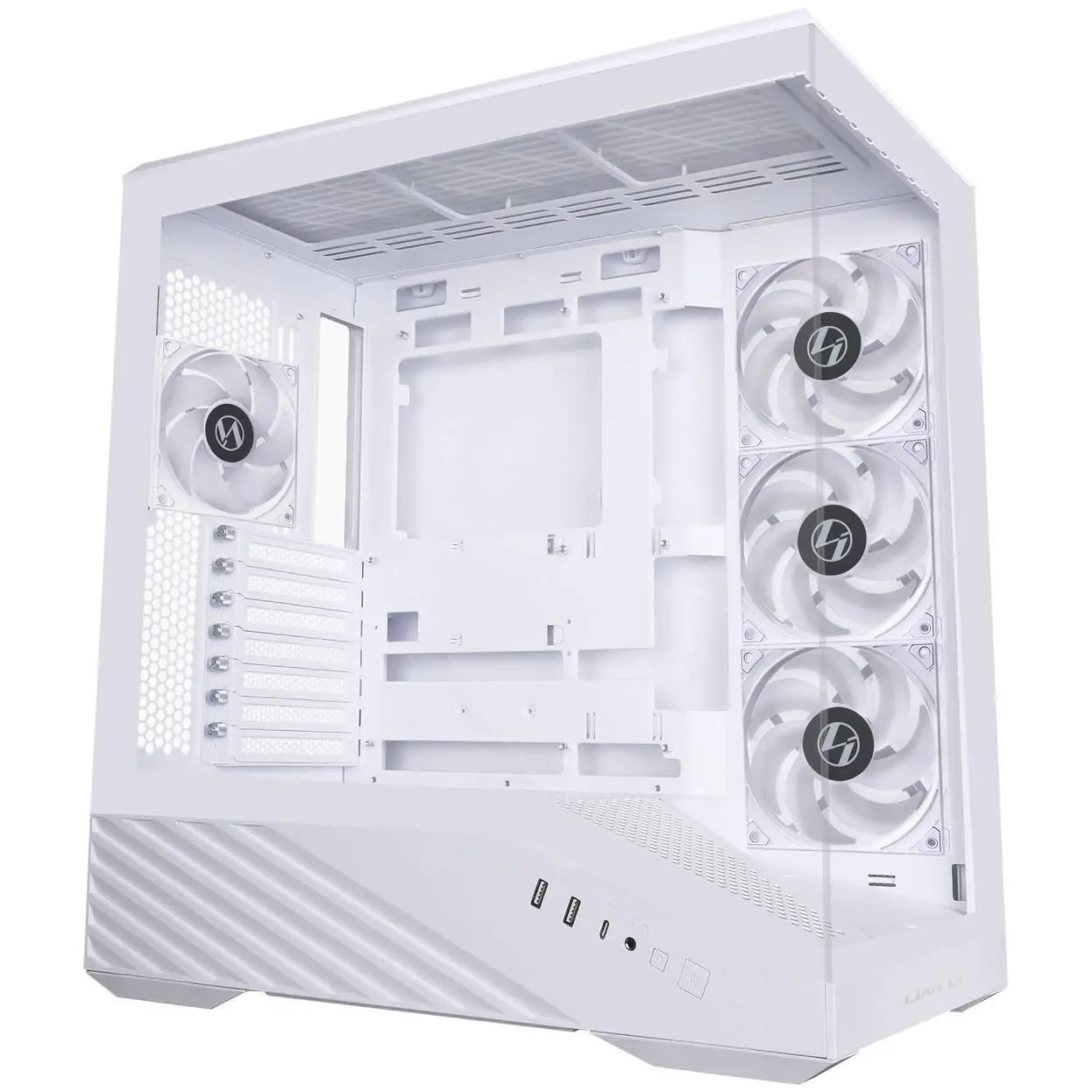 Кутия Lian Li Vector V100 ARGB Mid-Tower, Tempered Glass - White - image 1