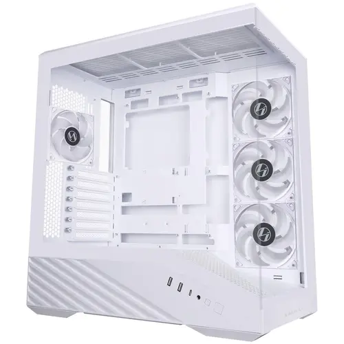 Кутия Lian Li Vector V100 ARGB Mid-Tower, Tempered Glass - White - image 1