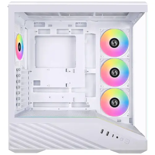 Кутия Lian Li Vector V100 ARGB Mid-Tower, Tempered Glass - White - image 3