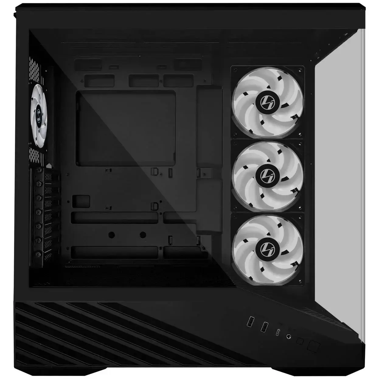 Кутия Lian Li Vector V100 ARGB Mid-Tower, Tempered Glass - Black - image 4