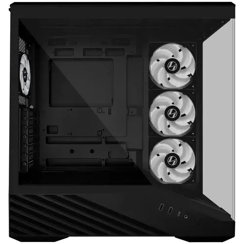 Кутия Lian Li Vector V100 ARGB Mid-Tower, Tempered Glass - Black - image 4