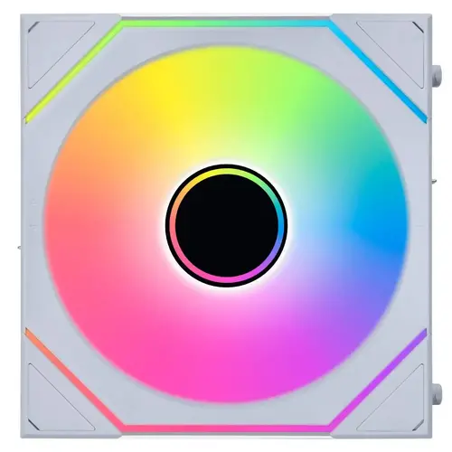 Вентилатори 3бр Lian Li UNI FAN SL-INF Wireless ARGB PWM Reverse - 120 mm Бели + Контролер - image 4