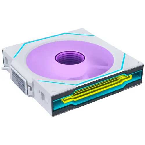 Вентилатори 3бр Lian Li UNI FAN SL-INF Wireless ARGB PWM - 120 mm Бели + Контролер - image 2