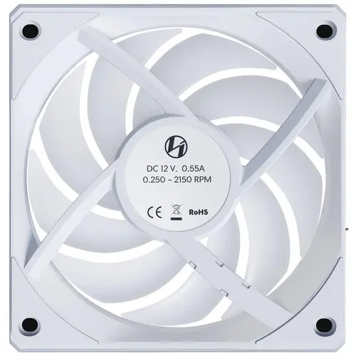Вентилатори 3бр Lian Li UNI FAN CL Wireless ARGB PWM Reverse - 120 mm Бели + Контролер - image 4