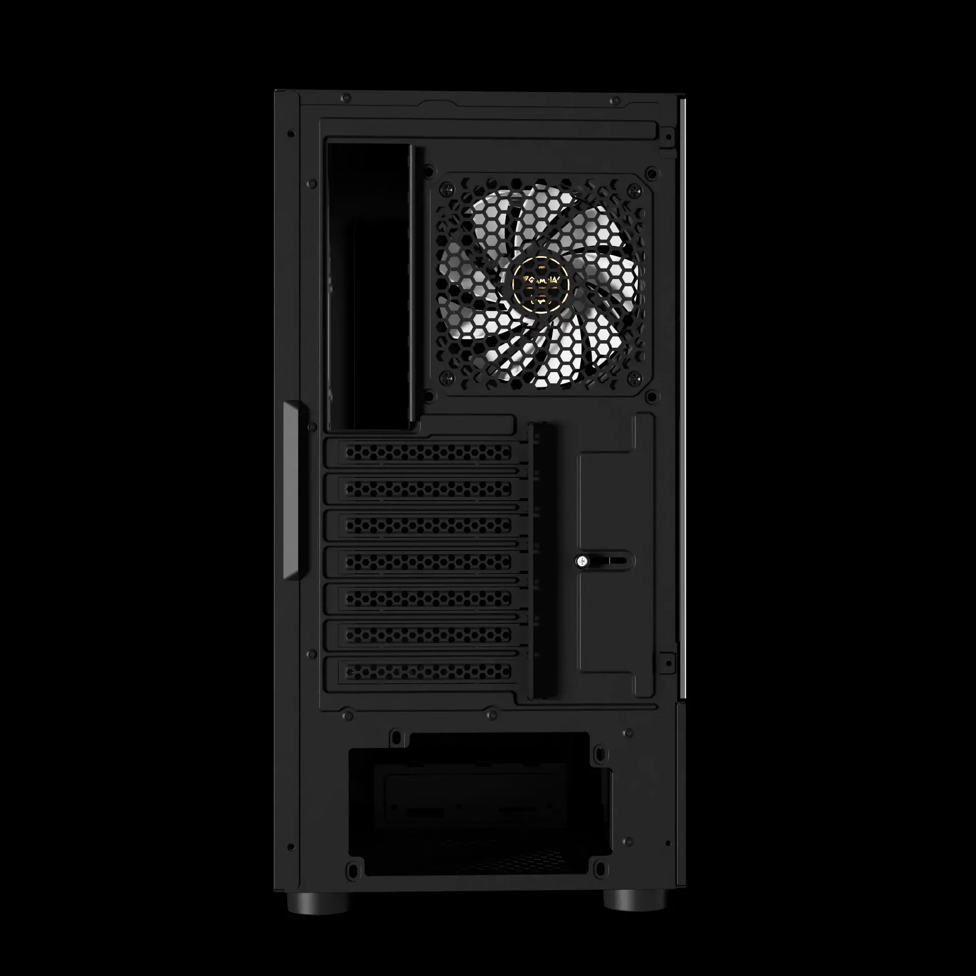 Gamdias кутия Case ATX - ATLAS E2 - 3 x 120 mm A-RGB, Digital Display, Curved Glass - image 5