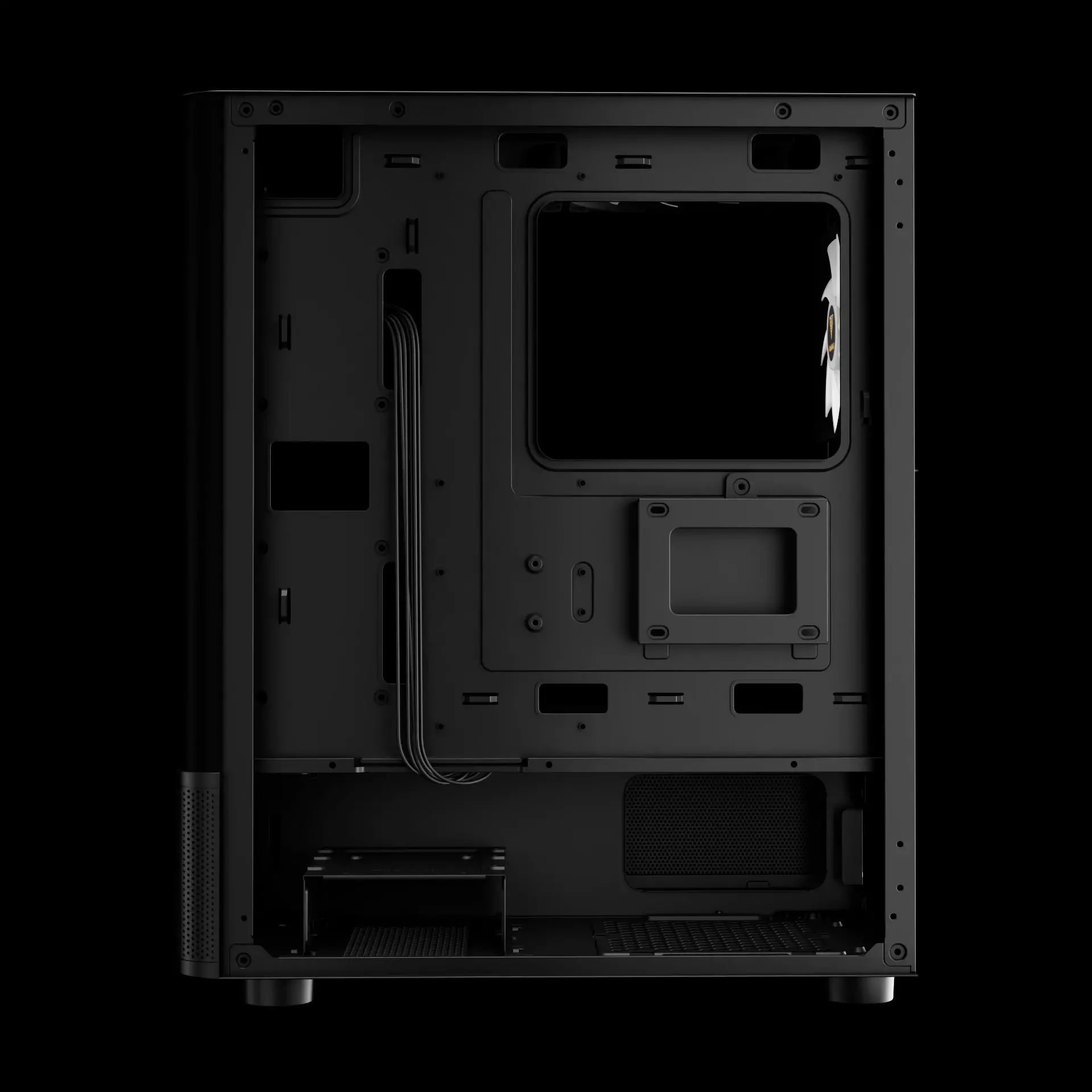 Gamdias кутия Case ATX - ATLAS E2 - 3 x 120 mm A-RGB, Digital Display, Curved Glass - image 7