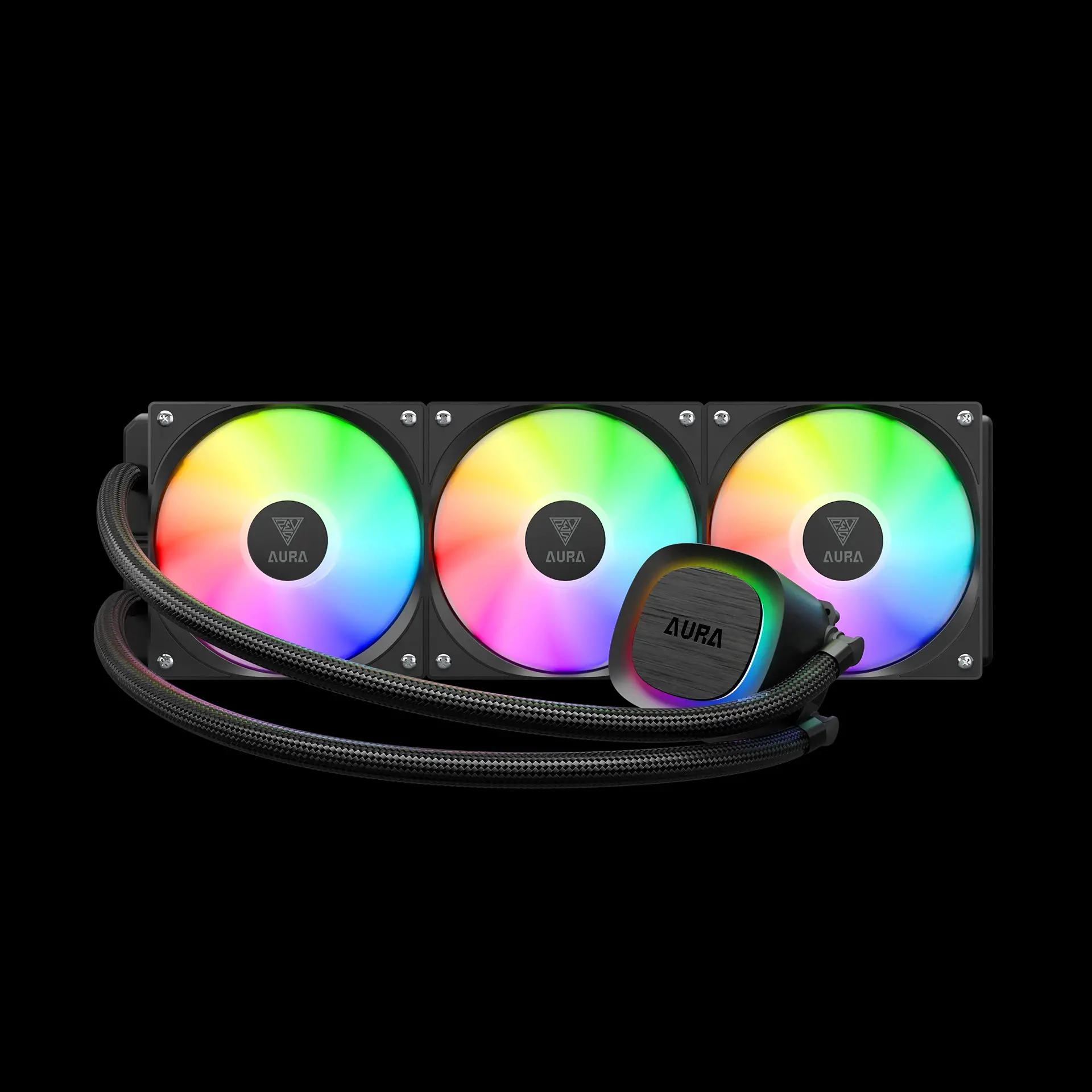 Gamdias водно охлаждане Water Cooling 360mm - AURA GL360 v2 - aRGB - image 1