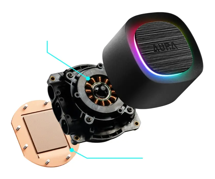 Gamdias водно охлаждане Water Cooling 360mm - AURA GL360 v2 - aRGB - image 11