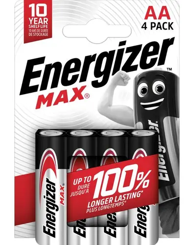 АЛКАЛНИ БАТЕРИИ ENR MAX ALK AA CHP4 ALKALINE ENERGIZER