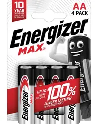 АЛКАЛНИ БАТЕРИИ ENR MAX ALK AA CHP4 ALKALINE ENERGIZER