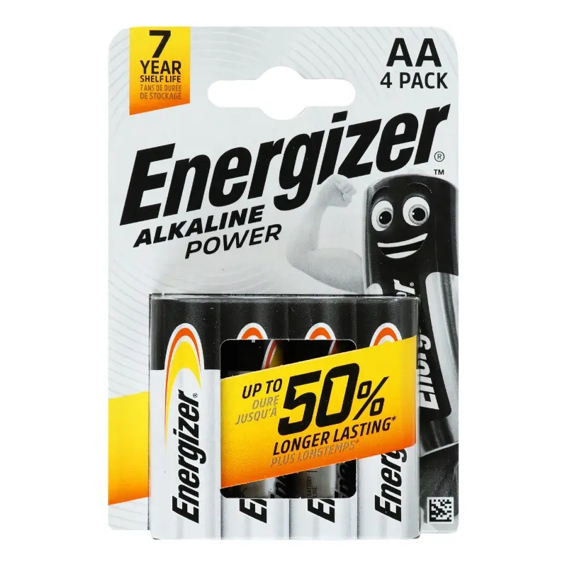 АЛКАЛНИ БАТЕРИИ ENR ALKALINE POWER AA CHP4 ENERGIZER