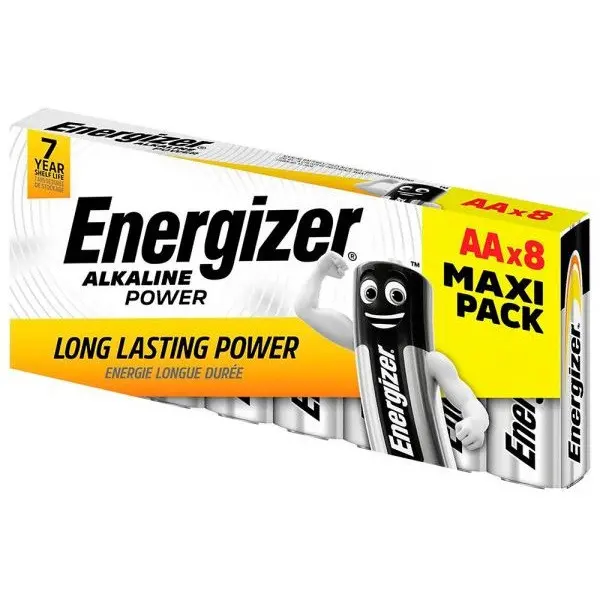 КУТИЯ С 8 бр. АЛКАЛНИ БАТЕРИИ ALKALINE POWER AA CHP8 SRP ENERGIZER