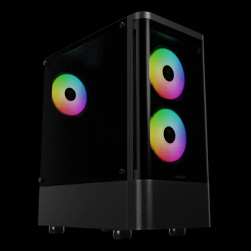 Gamdias carcasă Case ATX - TALOS E3 CG - 3 x 120 mm A-RGB, sticlă curbată - 2