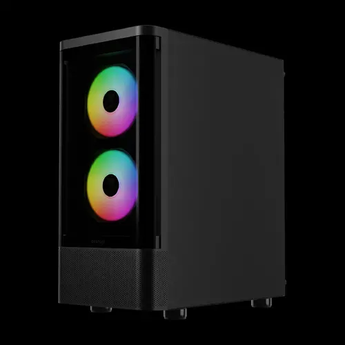 Gamdias κουτί υπολογιστή ATX - TALOS E3 CG - 3 x 120 mm A-RGB, καμπυλωτό γυαλί - 5
