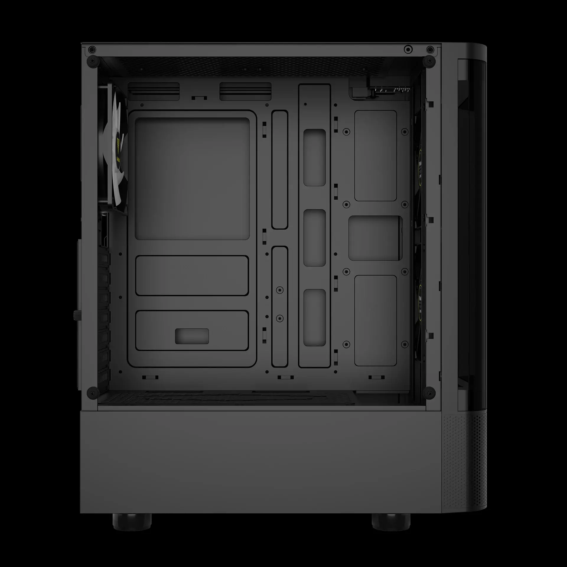 Gamdias κουτί υπολογιστή ATX - TALOS E3 CG - 3 x 120 mm A-RGB, καμπυλωτό γυαλί - image 5