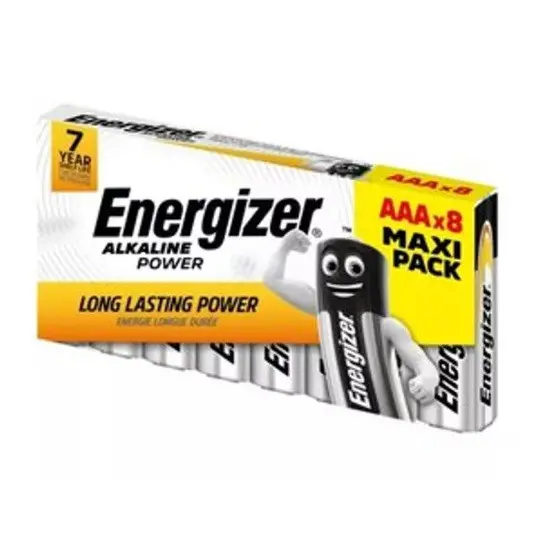 КУТИЯ ОТ 8 БРОЯ AAA CHP8 SRP ALKALINE POWER ENERGIZER