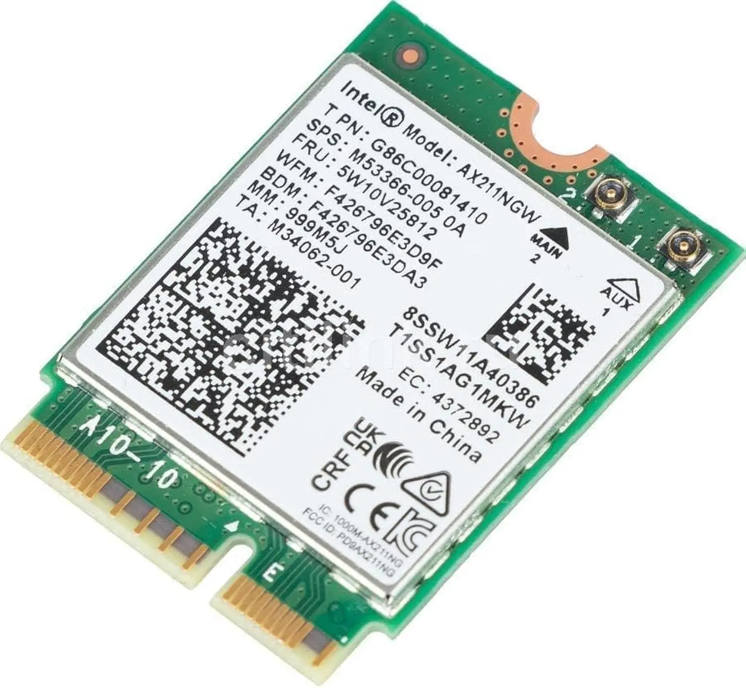 Κάρτα δικτύου Intel Wi-Fi 6E AX211 Gig+2230 2x2 AX R2 6GHz+ AX211.NGWG